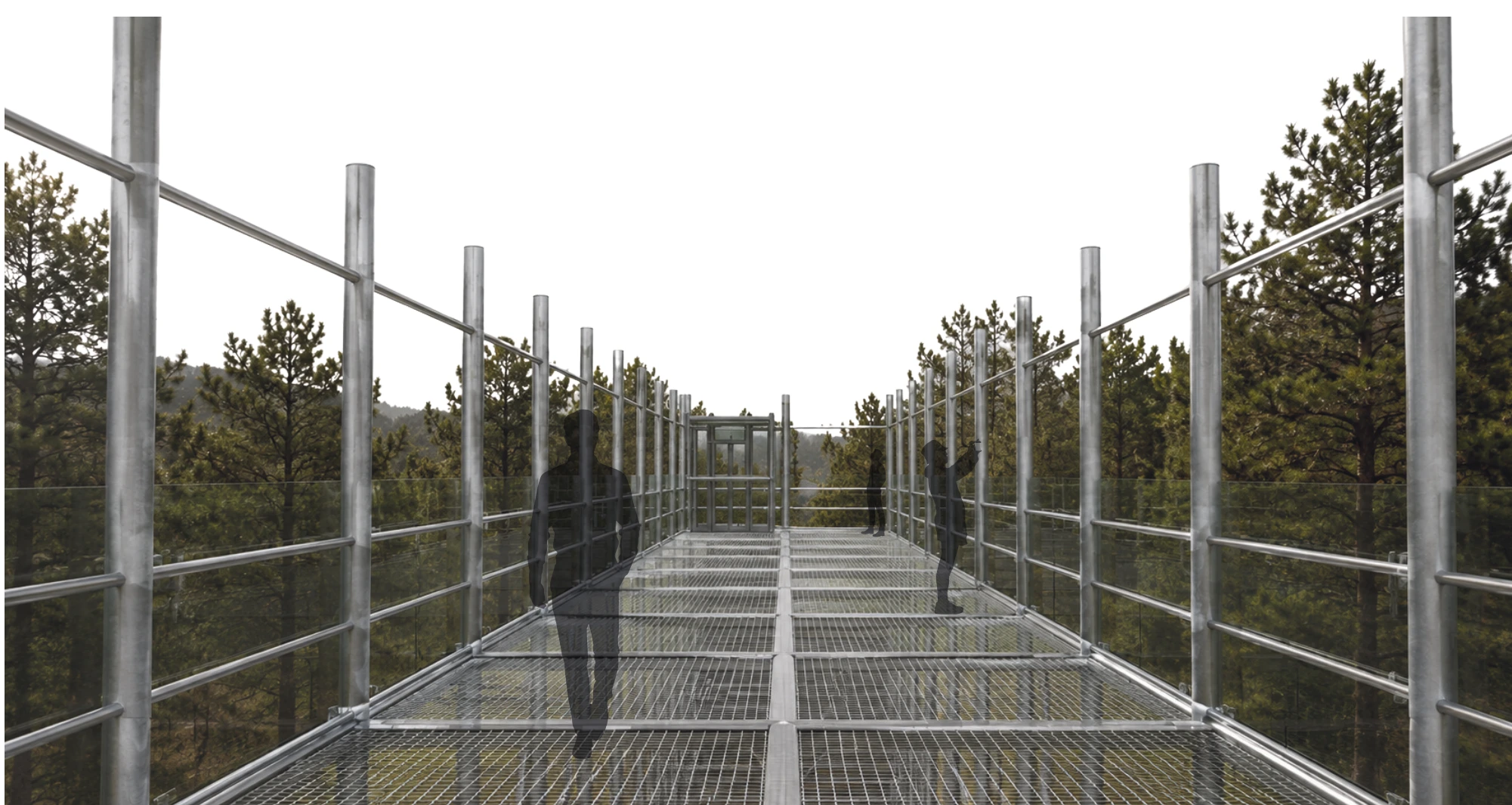 Pasarela Andamio — Estructura y recorrido